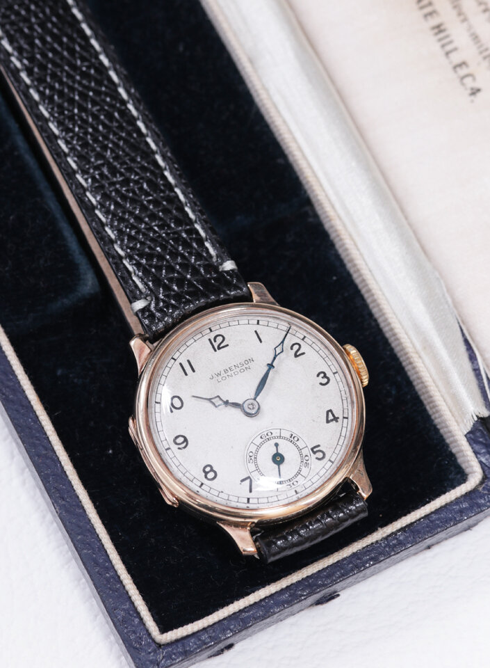 ヴィンテージ JW Benson 腕時計 手巻き ビンテージ　ウォッチ　イギリス　ビンテージ　時計